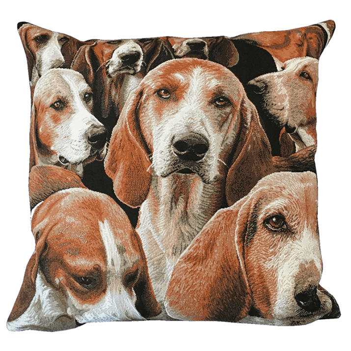 Coussin déco chien Chasse à Courre - Jules Pansu