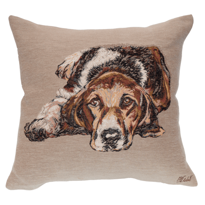 Coussin déco chien Chasse à Courre - Jules Pansu